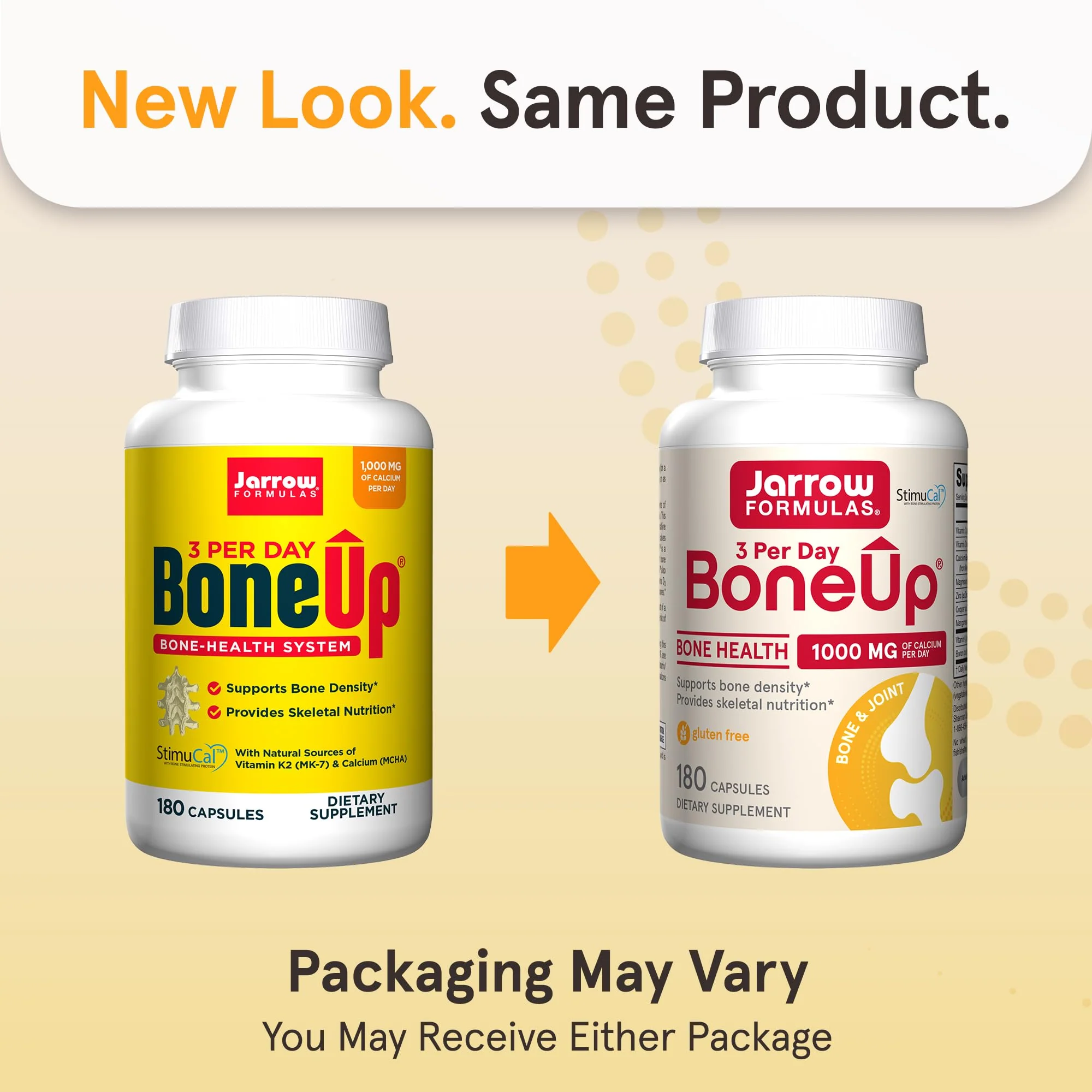 Jarrow Formulas BoneUp Three Per Day for Bone Density and Skeletal Nutrition, Includes Vitamin D3, K2 (as MK-7) and Calcium, 180 Capsules, 60 Day Supply - Image 10