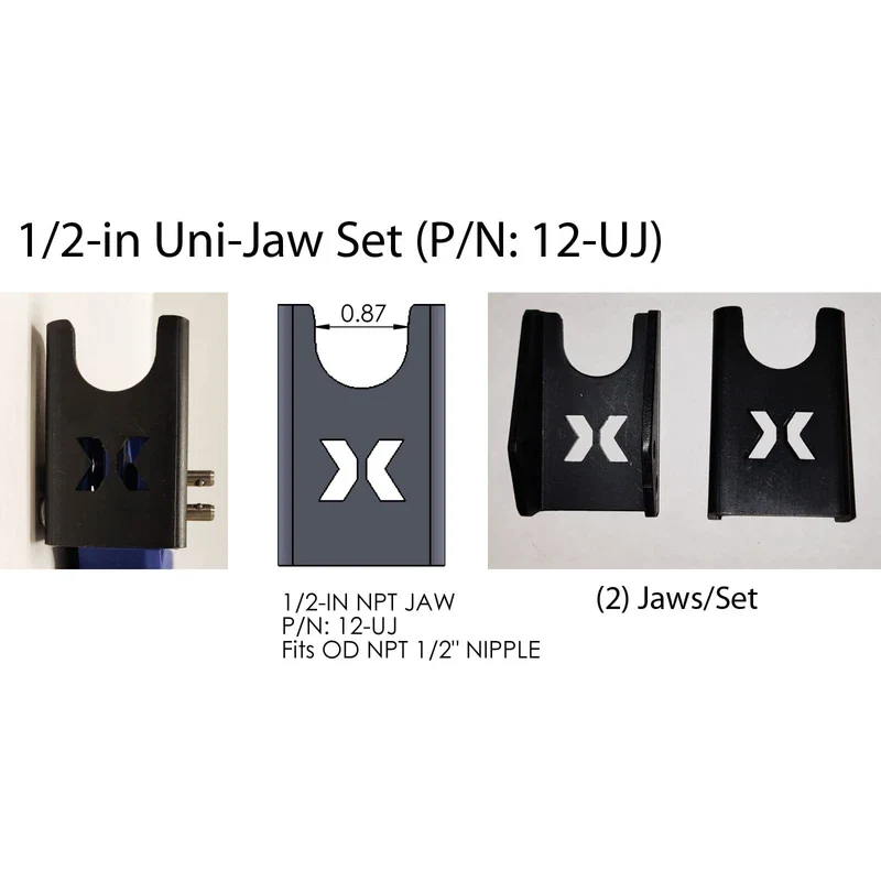 Jaw Set for QC-Mate by XBoom Coupler (1/2” Uni-Jaw Set (12-UJ)) - Image 2
