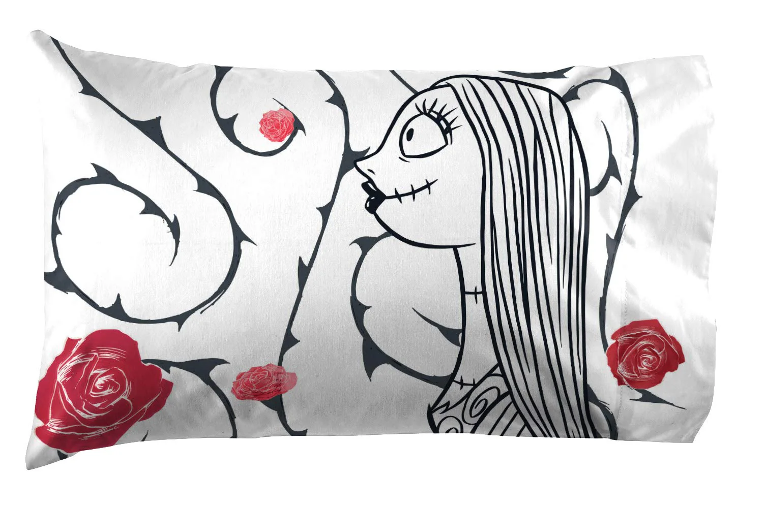 Jay franco Disney Nightmare Before Christmas Moonlight 7 Pc Jay franco Queen Bed Set-Includes Reversible Comforter&Sheet Set-Features Jack&Sally-Super Soft Fade Microfiber-(Official Disney Product) - Image 3