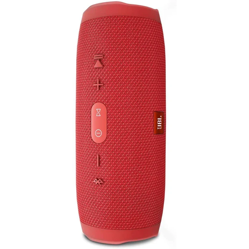 JBL Charge 3 Waterproof Portable Bluetooth Speaker, Includes LED Flashlight Key Chain Bonus - Red - Image 2