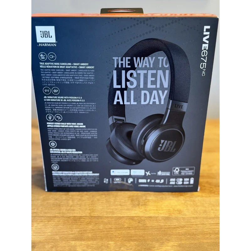 JBL NEW JBL LIVE 675 NC HARMAN WIRELESS TRUE ADAPTIVE NOISE CANCELING HEADPHONES - Image 2