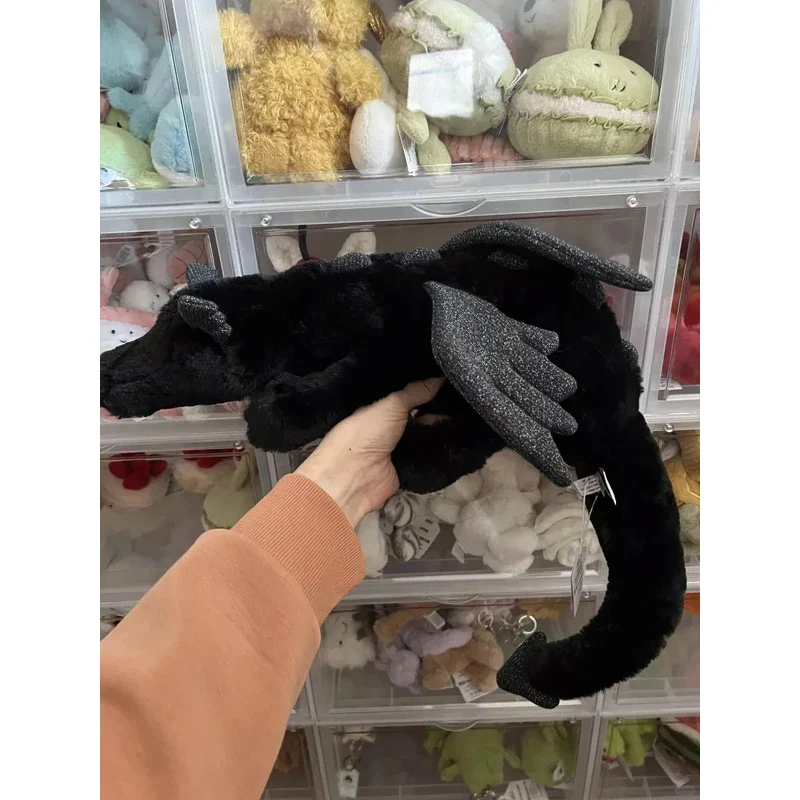 Jellycat Onyx Dragon Plush Toy Fun Soft Stuffed 50cm Valentine's Day Gift Black - Image 10