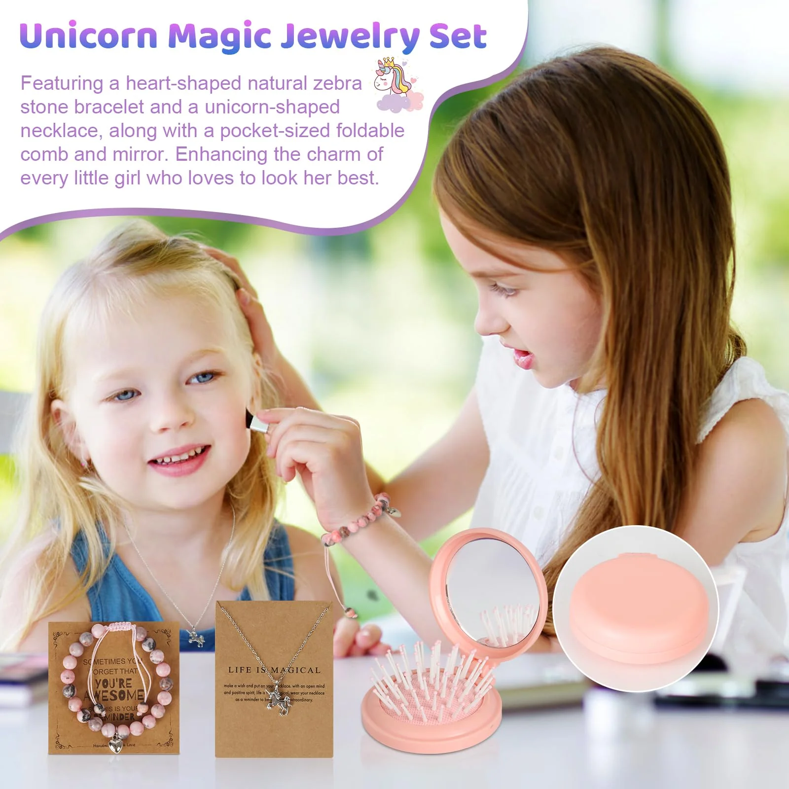 Jenria Unicorn Gifts for Girls, Christmas Birthday Gifts for Girls Age 3 4 5 6 7 8 9 10 Years Old Girl Birthday Gift Ideas, Girls Toys Age 6-8, Unicorn Toys for Daughter, Niece - Image 3