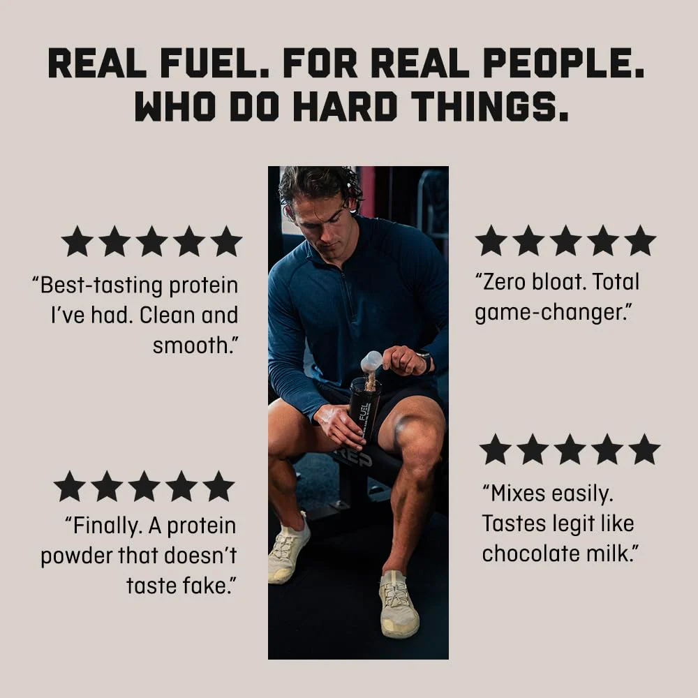 Jocko Fuel Mölk Whey Protein Powder 22g Low Sugar Monk Fruit Blend - Muscle Recovery & Growth, Packaging May Vary (31 Servings, Chocolate Peanut Butter) - Image 3