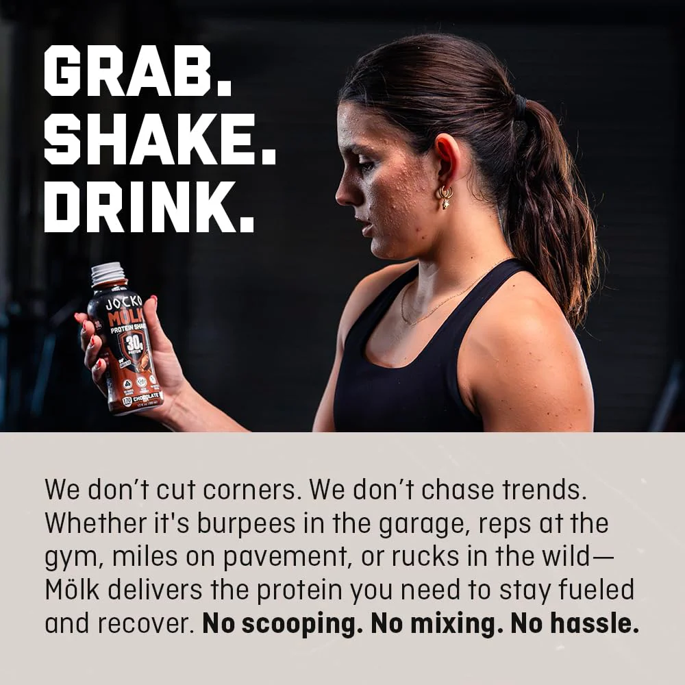 Jocko Mölk 30g Grass Fed Protein Shakes – No Added Sugar Protein Drinks KETO Friendly - Ready to Drink 12 FL Oz (Pack of 12) Vanilla - Image 5