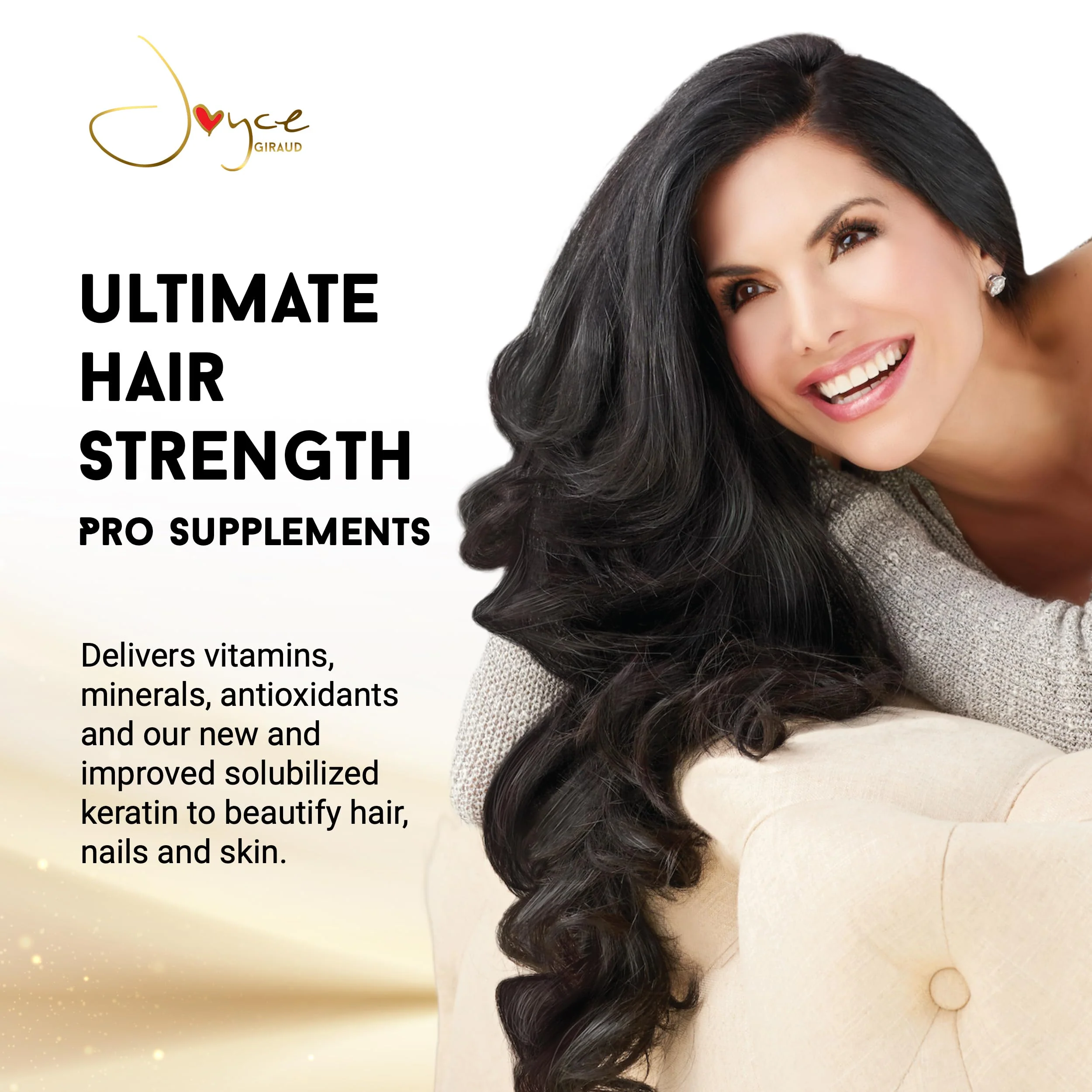 Joyce Giraud Ultimate Hair Strength Supplements 30-Day Supply, Scientifically Formulated to Reduce Hair Loss, 60 Capsules - Image 7