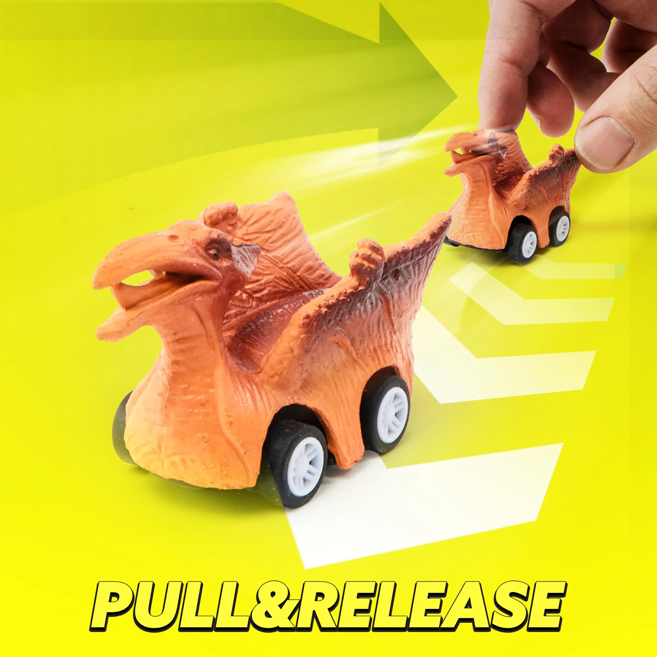 JOYIN 13 in 1 Dinosaur Toys for Kids 3-5, Dinosaur Truck with 12 Pull Back Cars, Birthday Gifts Toys for 3 4 5+ Year Old Boy, Transport Carrier Truck for Toddlers, Christmas Great Gifts for Grandkids - Image 7