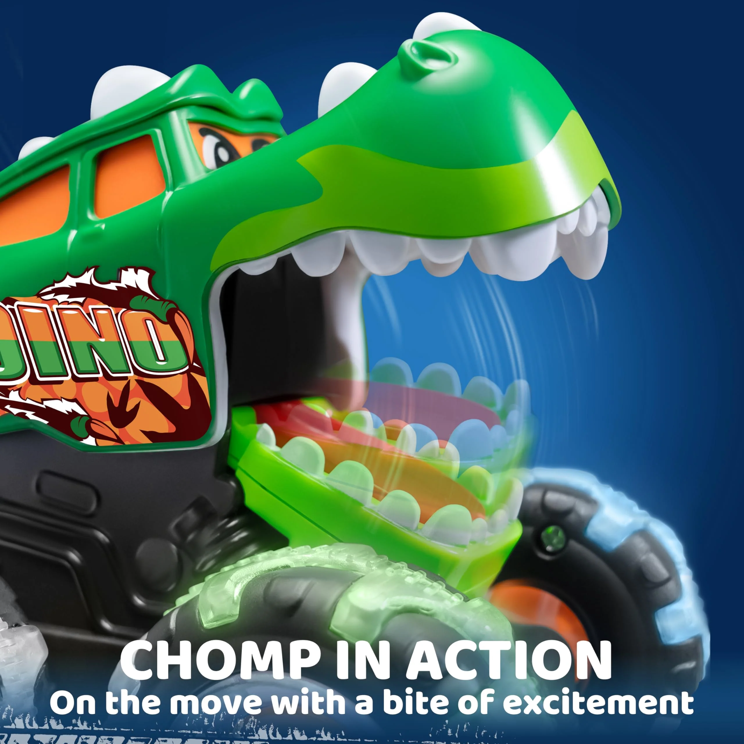 JOYIN 3 Pack Monster Truck Toy - Motion Activated Light-Up Cars for Toddlers - Monster Treads Lightning Wheels - Baby Toy Trucks - Press & Go Cars for Kids Boys Birthday Gifts for Christmas - Image 7