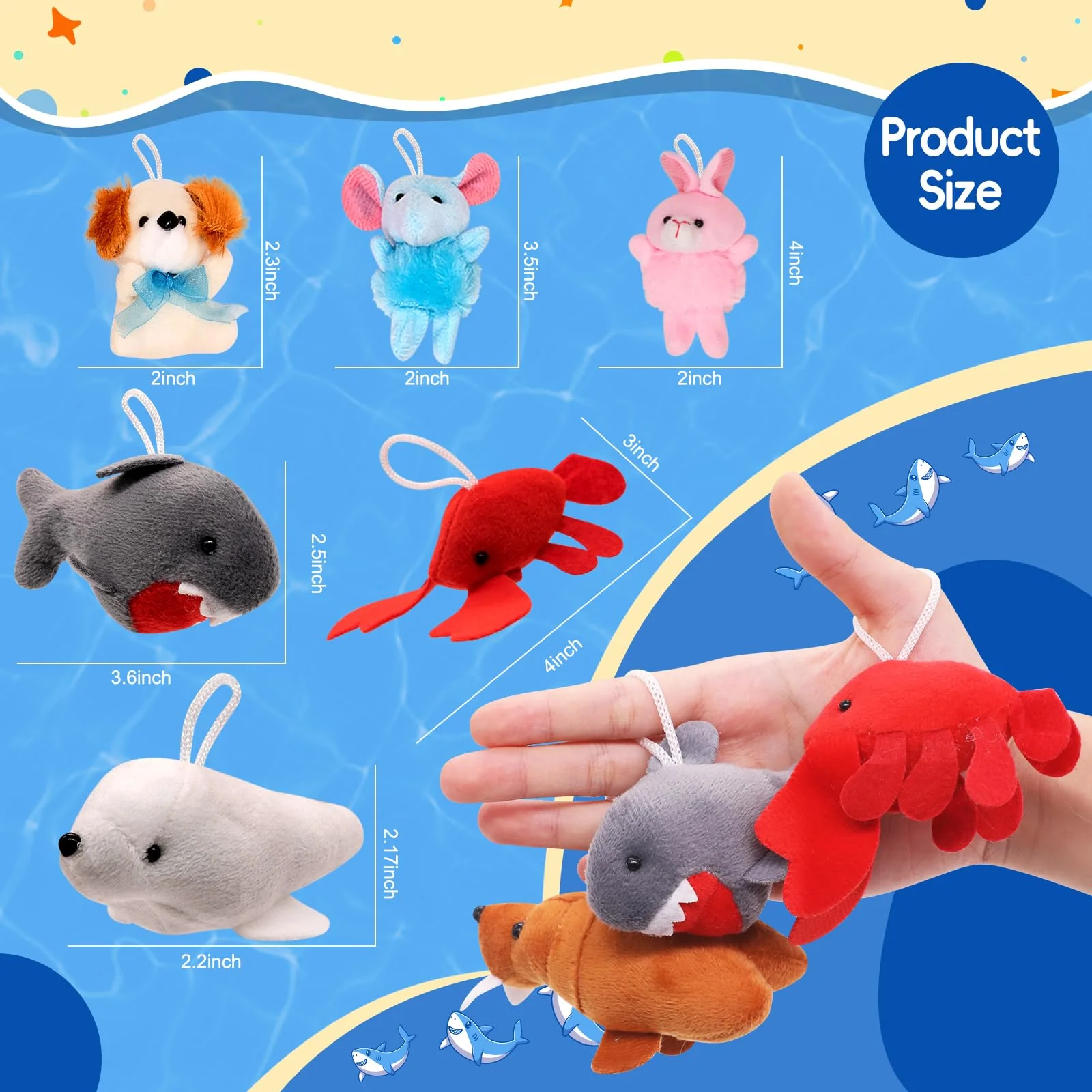 JoyRapt 48 Pack Small Stuffed Animals Bulk Gifts for Kids (2.3/2"-2.5/3.5" Each), Party Favors Toys for Girls, Easter Basket Stuffers Christmas Stocking Plushies (48PCS) - Image 6