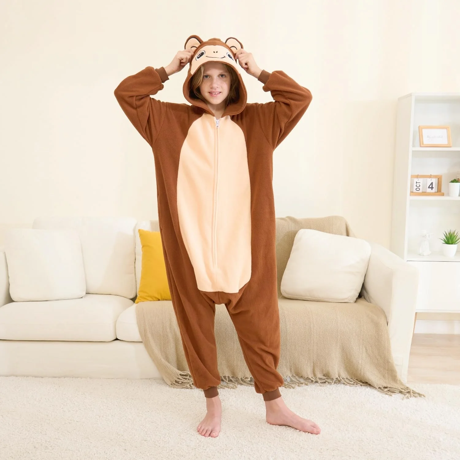 Joyxiam Kids Onesie Animal One-piece Pajamas Halloween Cosplay Costume Christmas Pjs 10-12 Years - Image 6