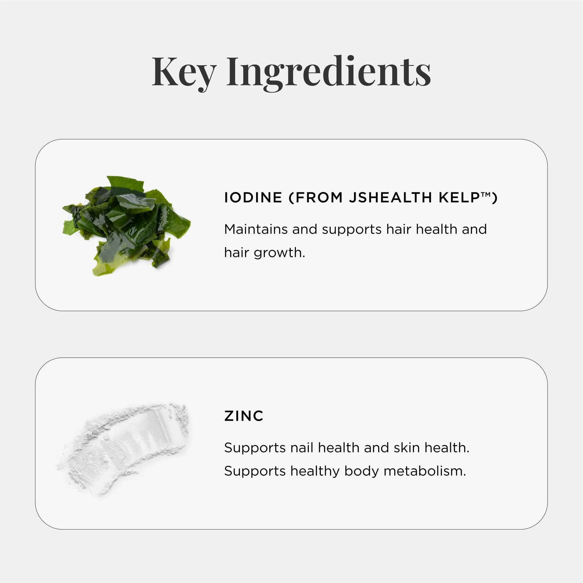 JSHealth Vitamins Hair + Energy Formula | Hair Vitamins for Women and Men with Iodine and Zinc | Supports Hair Strength, Energy Levels, and Healthy Hair Maintenance (60 Capsules Pack of 2) - Image 3