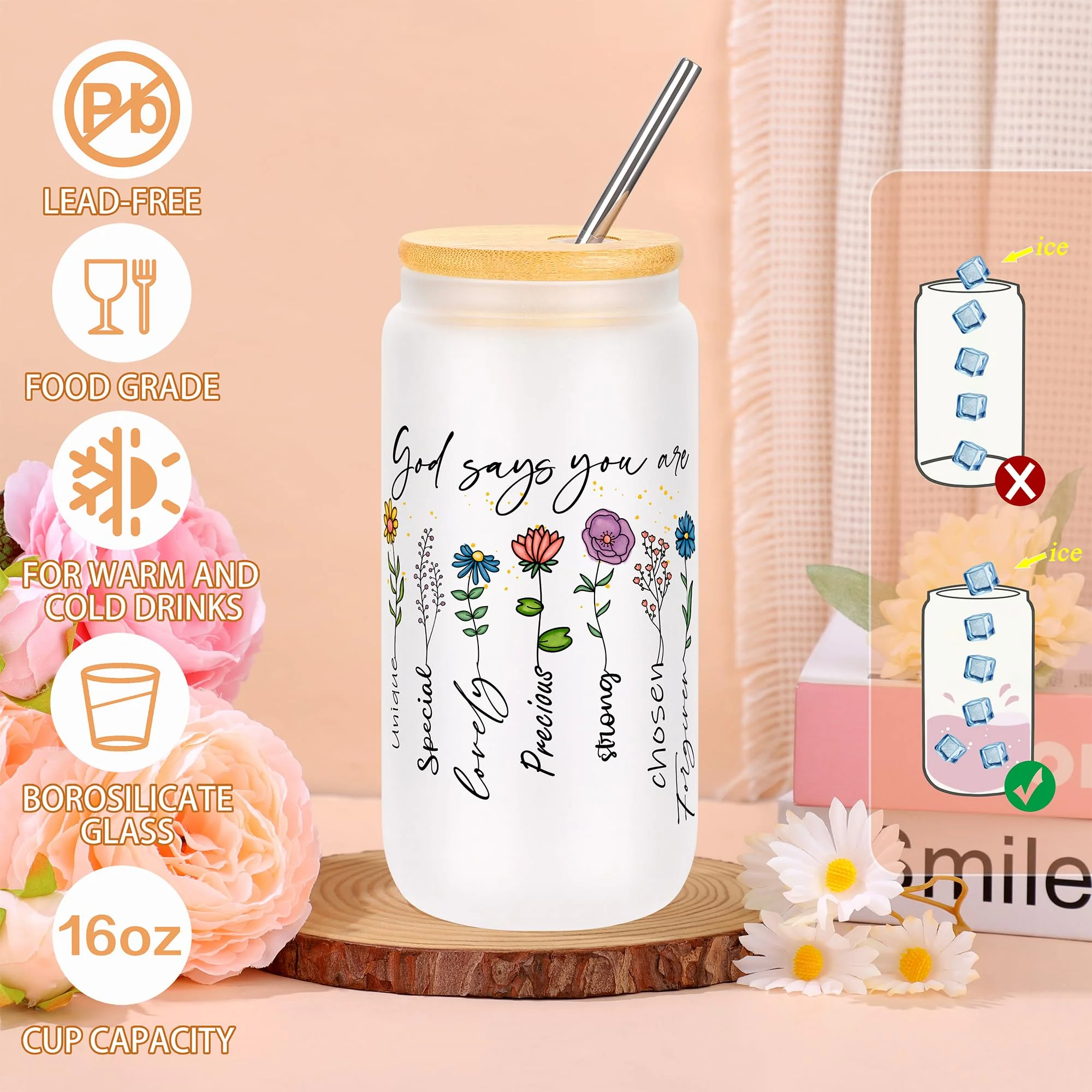JTENGTOP Christian Religious Gifts for Women, Best Friend Sister Mom Christmas Birthday Gifts for Women Friendship Faith, Valentines Mothers Day Easter Ideas Present for Her Friends - Image 6