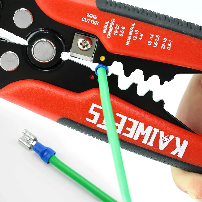 KAIWEETS Self Adjusting Wire Stripper - 3 in 1 Heavy Duty Automatic Wire Stripping Tool | 10-24 AWG Wire Cutter for Electrical Cable Cutting, Crimping Tool - Image 6