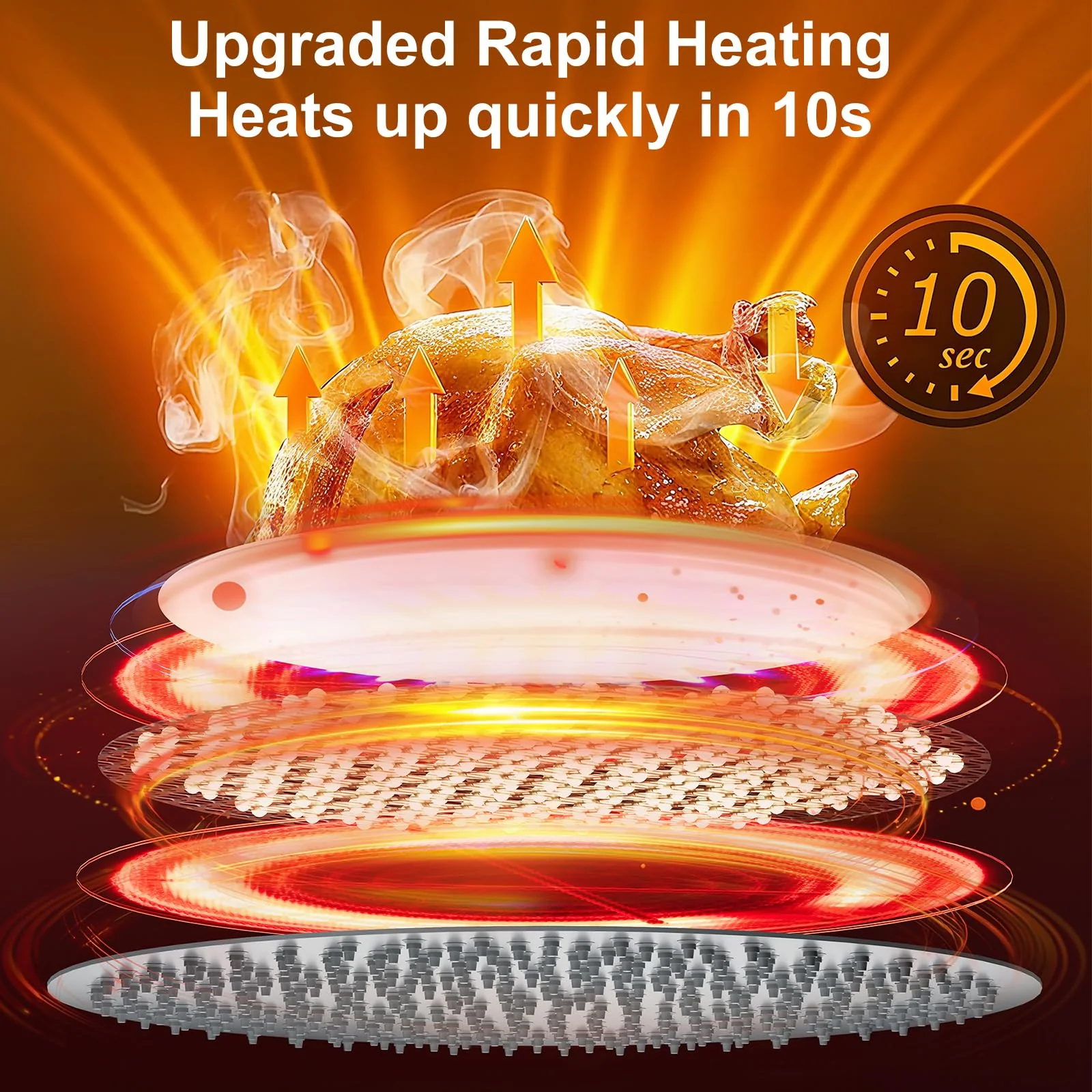 Kasefazem Warming Mat For Food XXL 500W Food Warming Mat 36"X16" Waterproof Graphene Warming Trays For Buffets Party Food Warmers For Parties Buffet 6 Temp 6H Chafing Dishes For Buffet Christmas - Image 6