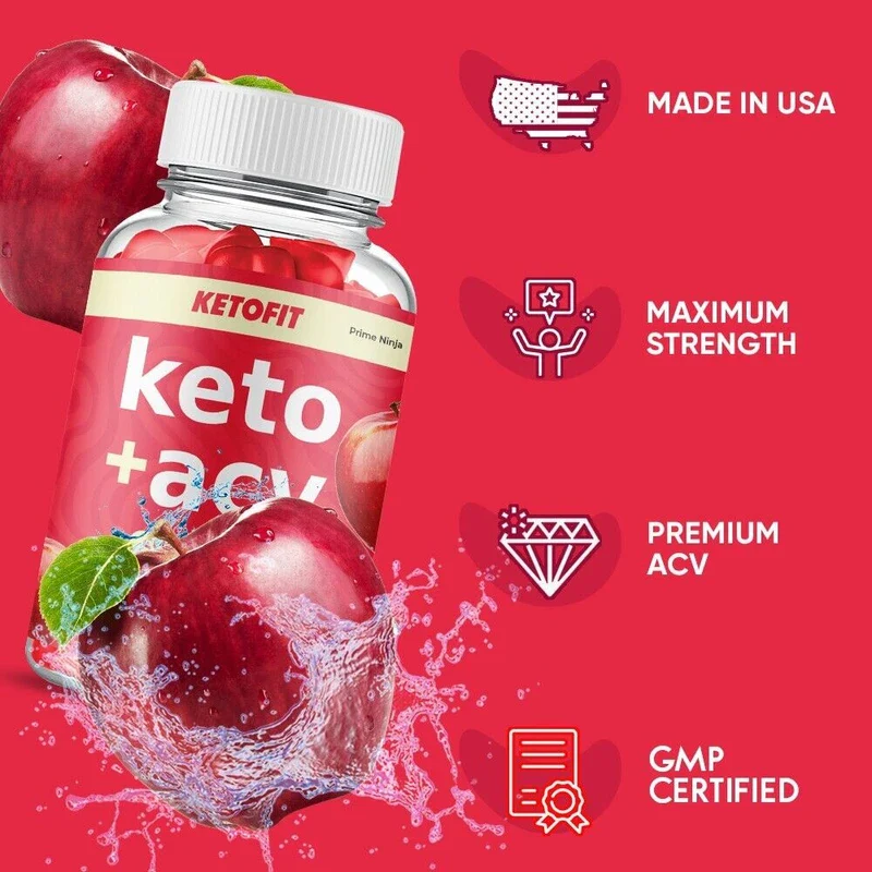 KetoFit Keto ACV Gummies, Keto Fit Max Strength ACV Gummies (1 Pack) - Image 2