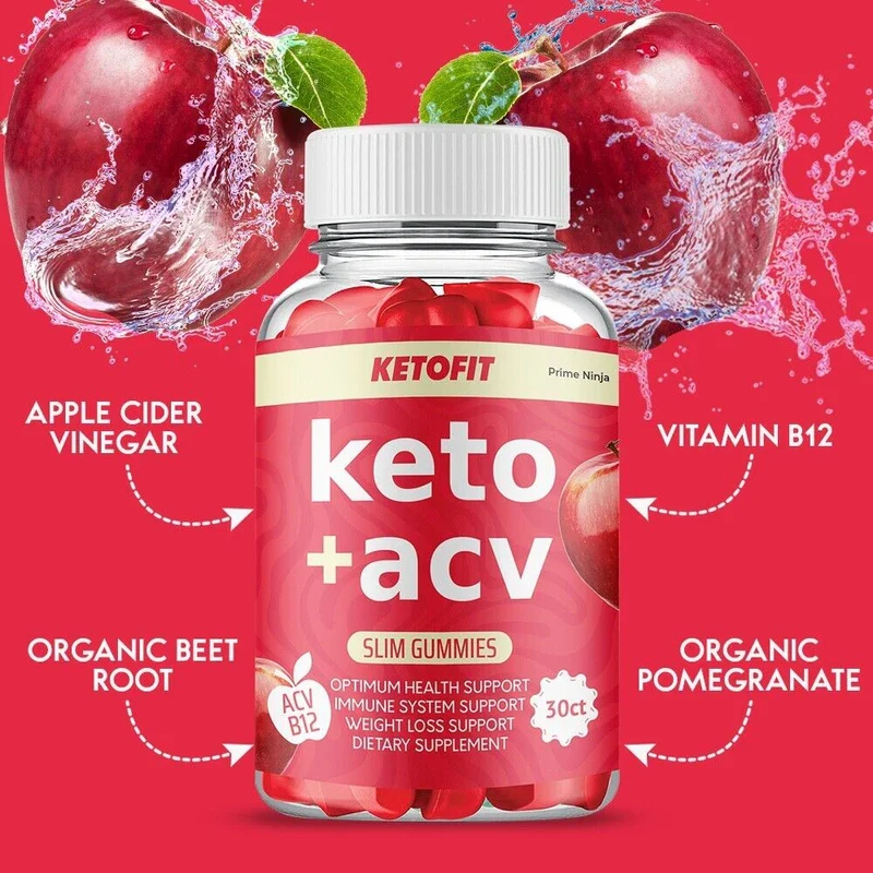 KetoFit Keto ACV Gummies, Keto Fit Max Strength ACV Gummies (1 Pack) - Image 3