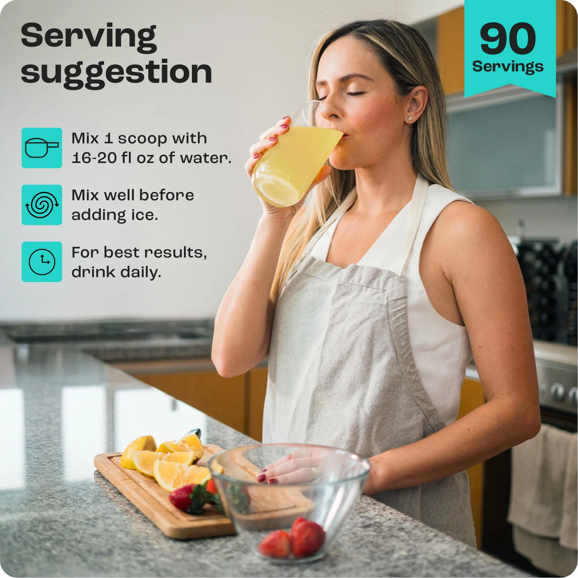 KEY NUTRIENTS Multivitamin Electrolytes Powder No Sugar - Tropical Pineapple Coconut Electrolyte Powder - Endurance & Energy Supplement - Hydration Powder - No Calories - 90 Servings - Made in USA - Image 2