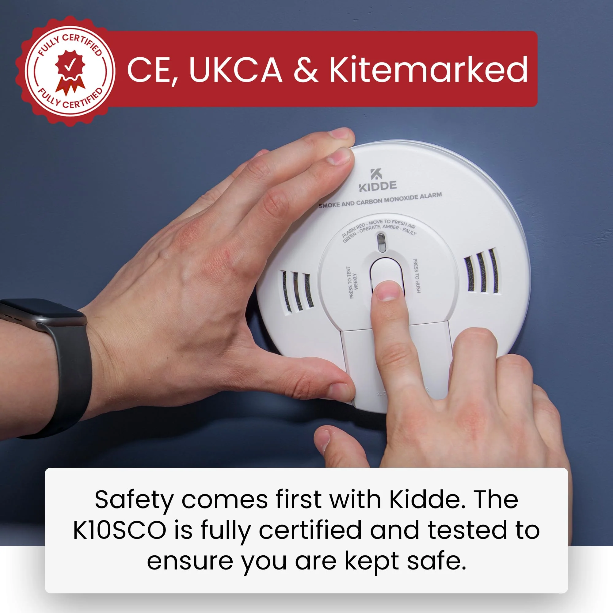 Kidde 10SCO Combination Smoke and Carbon Monoxide Alarm with Voice Notification - Image 5
