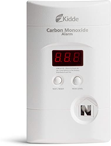 Kidde Carbon Monoxide Detector, Plug In Wall with 9-Volt Battery Backup, Digital LED Display - 6 Pack - Image 2