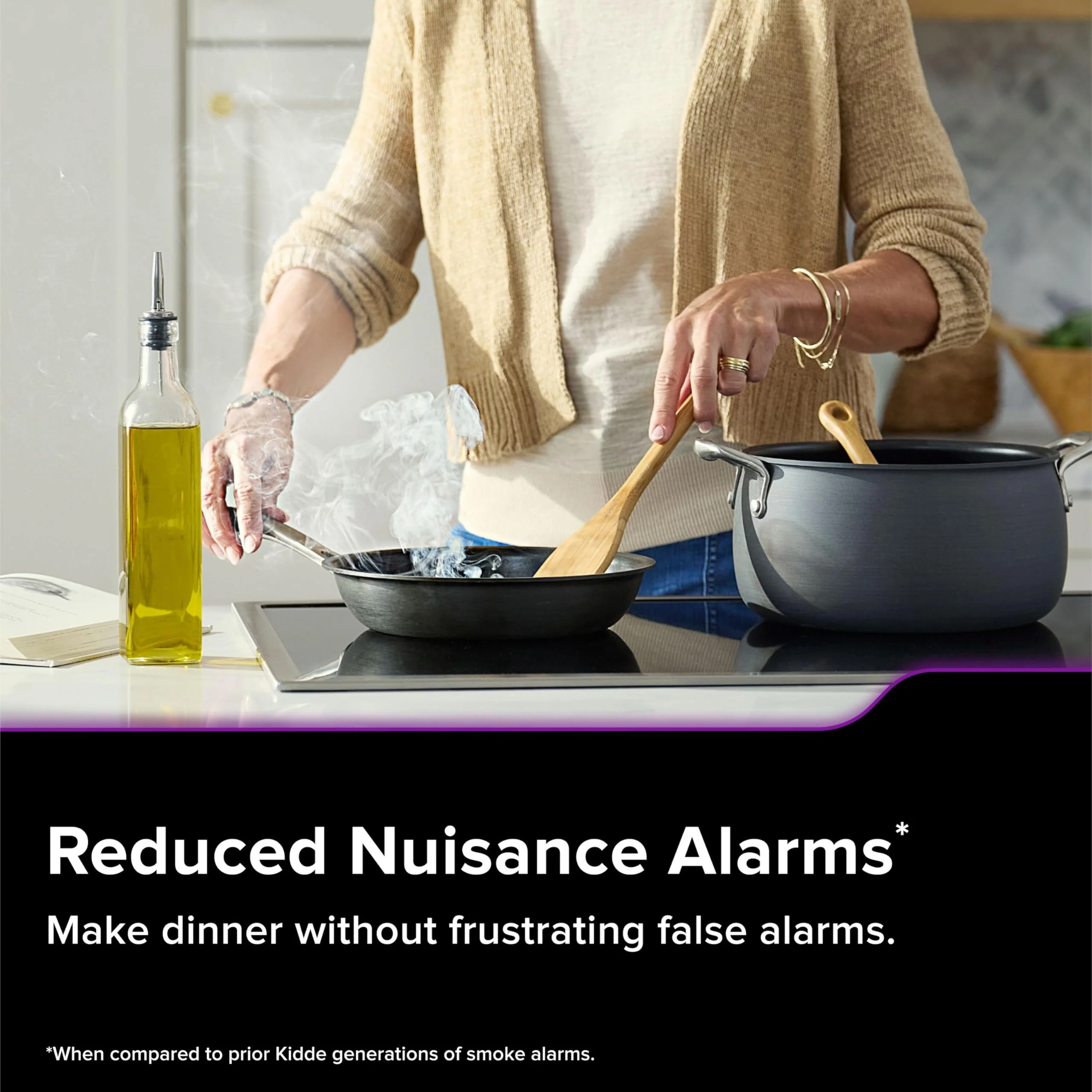 Kidde Hardwired Kidde App Enabled Smart Smoke and Carbon Monoxide Detector, AA Battery Backup, Voice Alerts, Interconnected Alarm - Image 12
