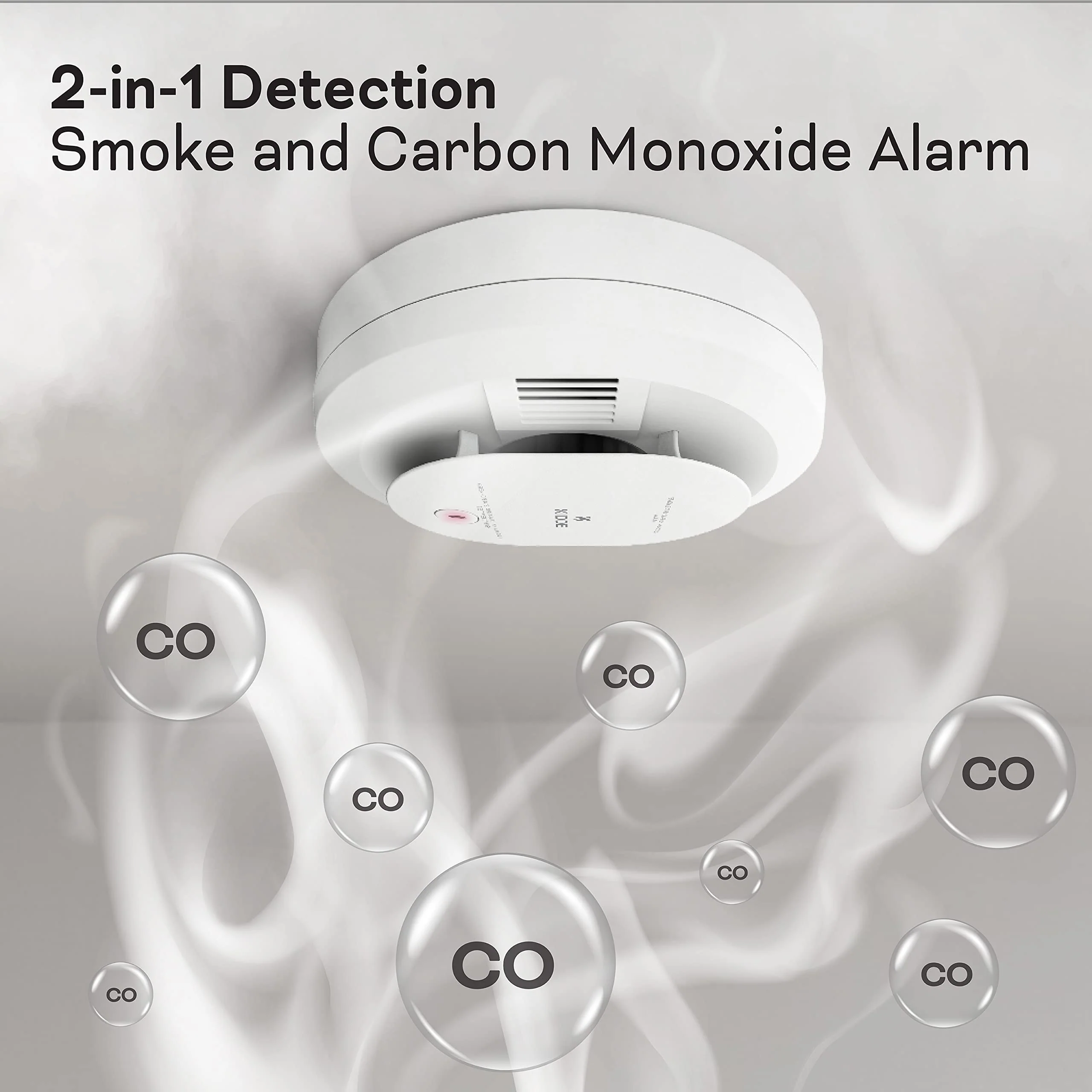 Kidde Hardwired Smoke & Carbon Monoxide Detector, AA Battery Backup, Voice Alerts, Interconnectable, LED Warning Light Indicators, 2 Pack - Image 12