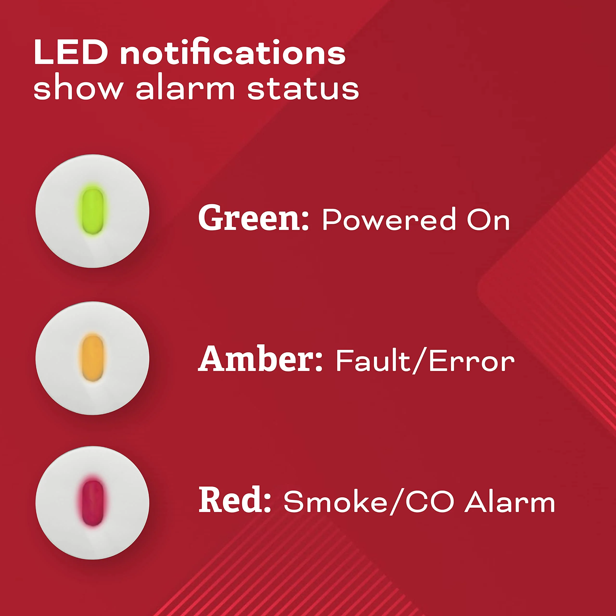 Kidde Hardwired Smoke & Carbon Monoxide Detector, AA Battery Backup, Voice Alerts, Interconnectable, LED Warning Light Indicators, 2 Pack - Image 8