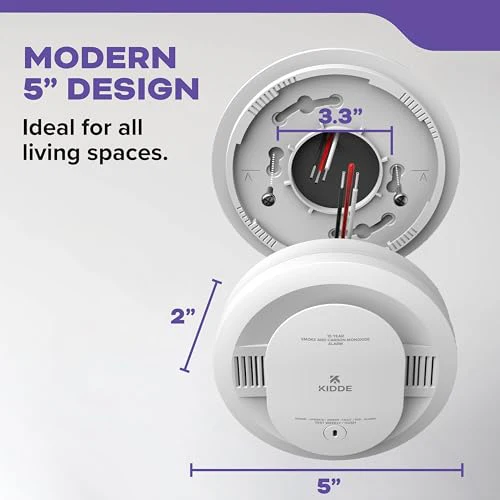 Kidde Hardwired Smoke & Carbon Monoxide Detector for Home, 10-Year Battery Backup, Interconnectable, 3-Pack - Image 6