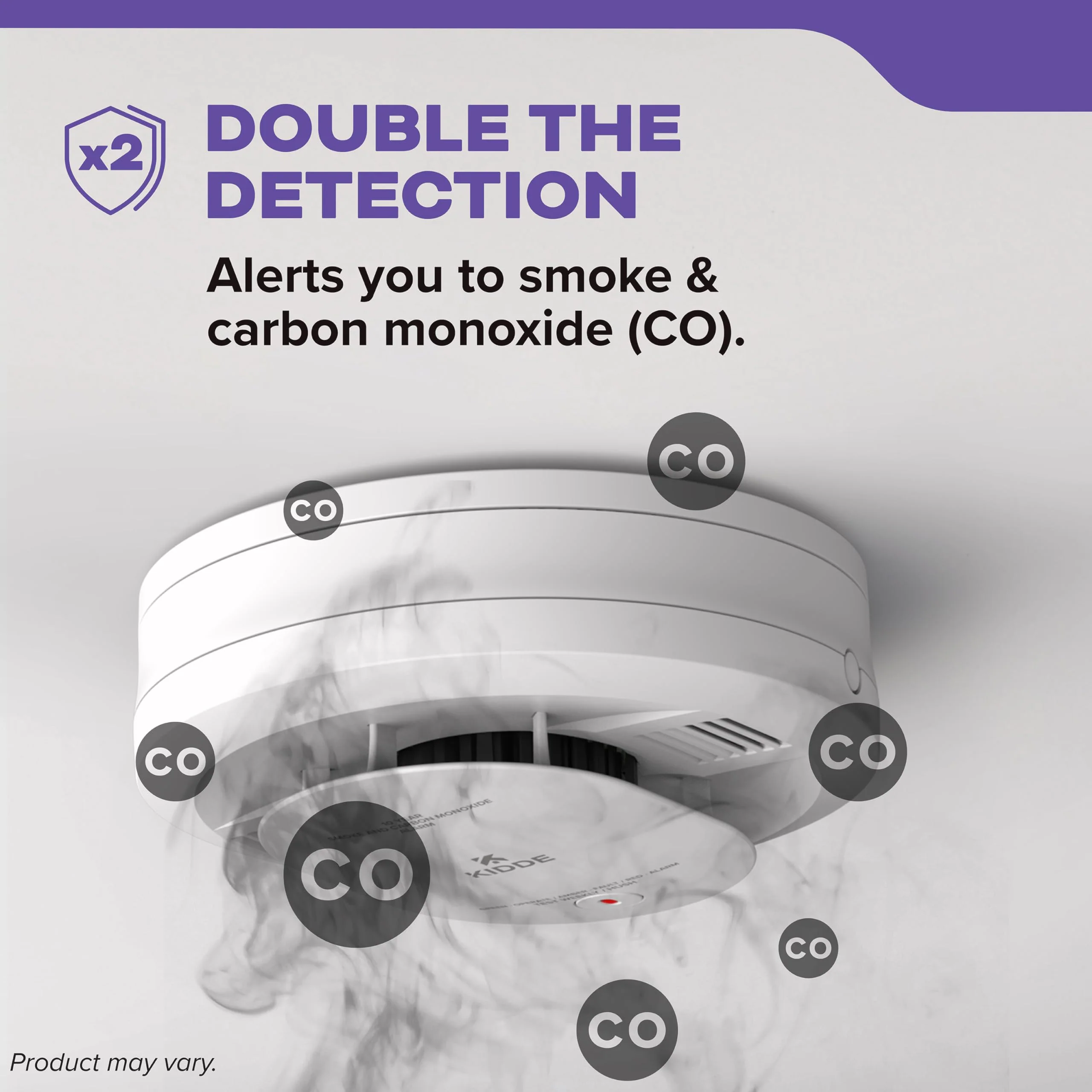 Kidde Smoke & Carbon Monoxide Detector, 10-Year Battery Powered, LED Warning Light Indicators, 2 Pack - Image 10