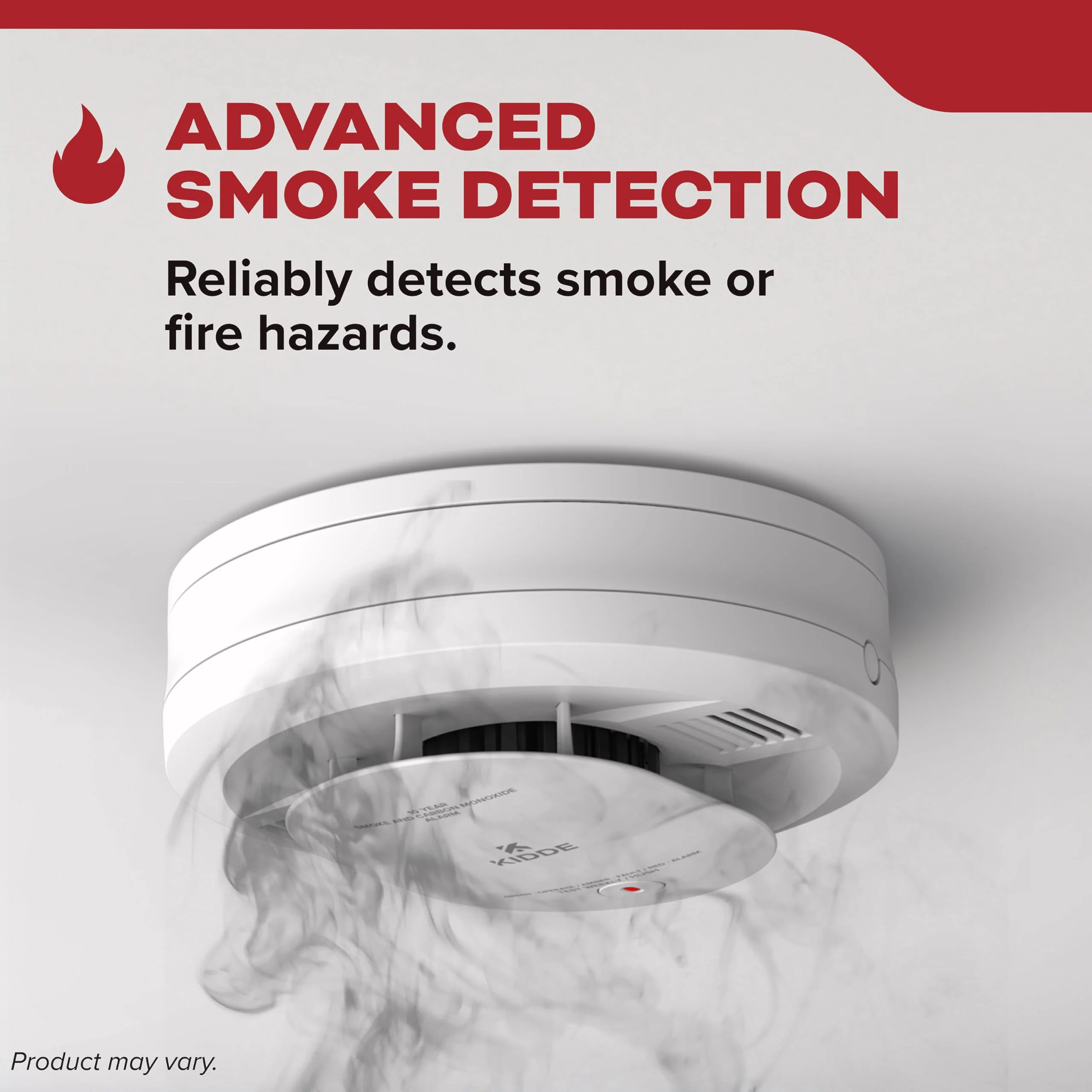 Kidde Smoke & Carbon Monoxide Detector with Smoke Detector, 10-Year Battery Powered Bundle - Image 2