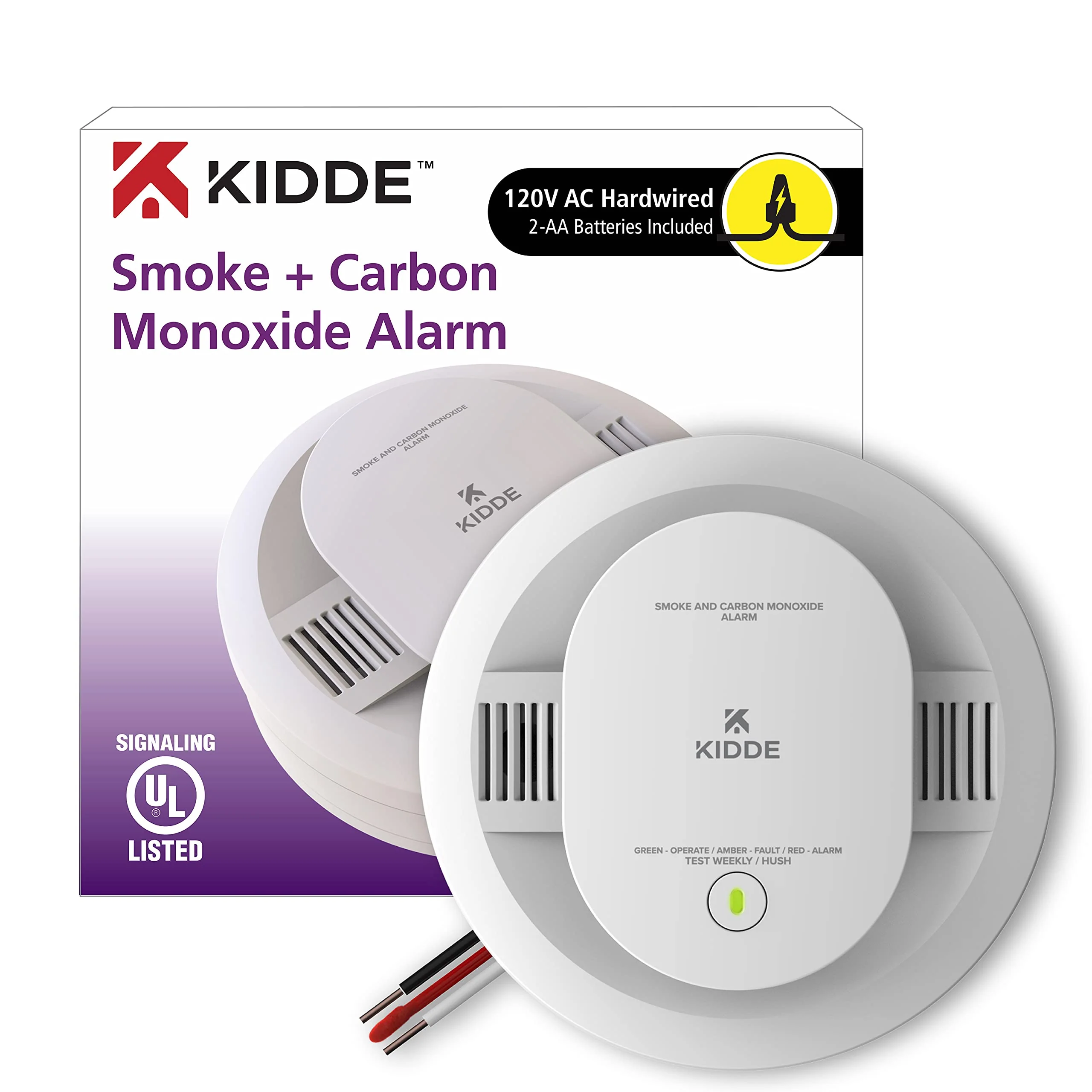 Kidde Smoke, Carbon Monoxide & Fire Detectors (2 Pack) - Image 4
