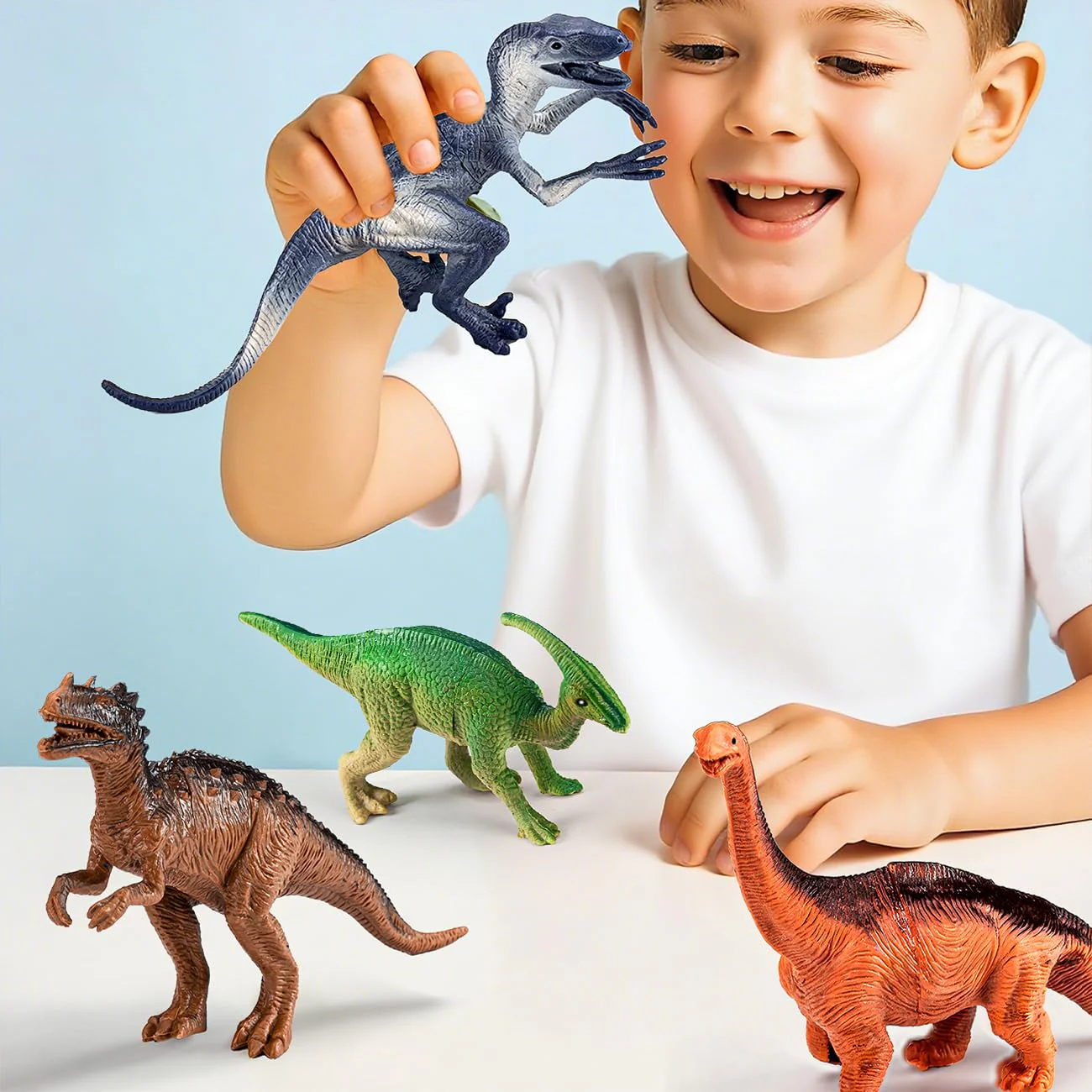Kiddiworld Dinosaur Toys for 3 4 5 Year Old Boys Gifts, Dinosaurs Toys for Kids 3-5-7, Dino Figures Activity Play Mat Christmas Birthday Gifts for Girls Toddler Toy Age 2-4 - Image 6