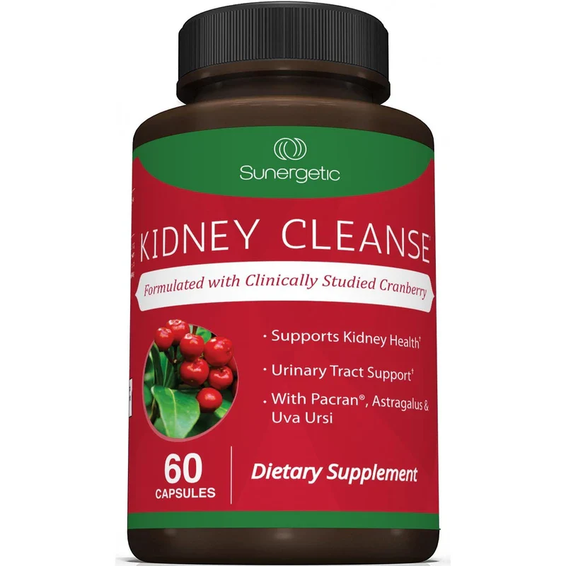 Kidney Cleanse Supplement-Kidney Support Formula With Cranberry - 60 Capsules