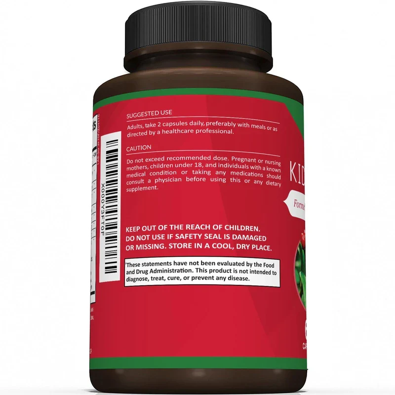 Kidney Cleanse Supplement-Kidney Support Formula With Cranberry - 60 Capsules - Image 3