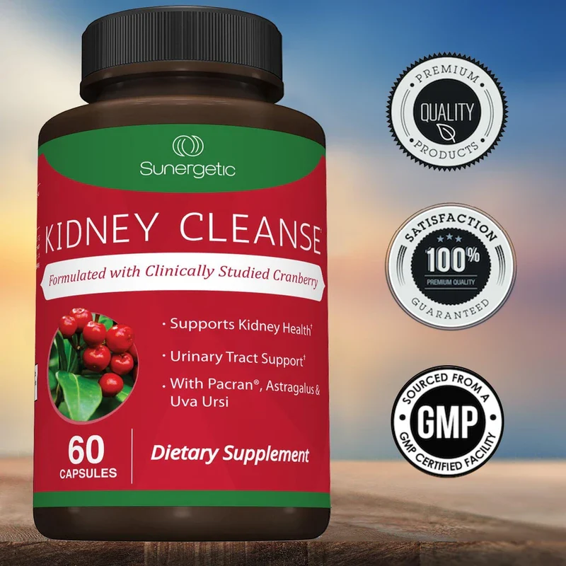 Kidney Cleanse Supplement-Kidney Support Formula With Cranberry - 60 Capsules - Image 5