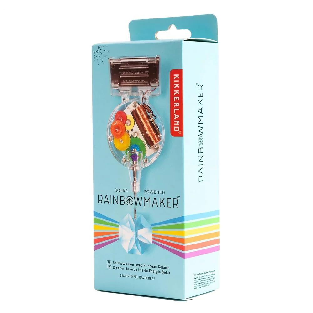 Kikkerland Solar Powered Rainbow Maker – Prism Suncatcher, Fun Home Window Decor – Unique Gift for Christmas & Birthdays – Single Crystal - Image 2