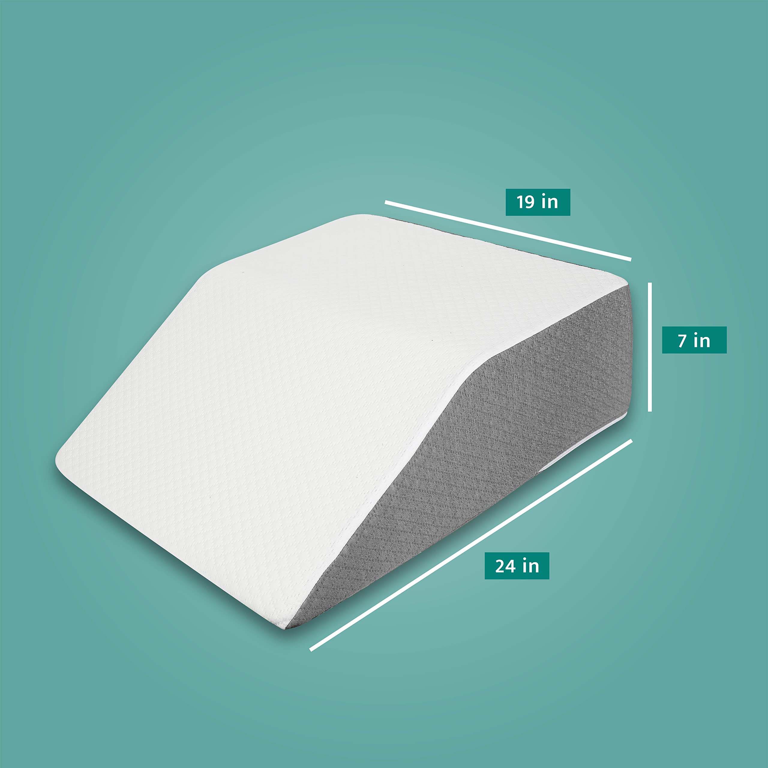 Kölbs Bed Wedge Leg Pillow for Elevation Chic Jacquard Cover, Knee, Ankle Bolster Body Positioner Post Surgery - Image 5