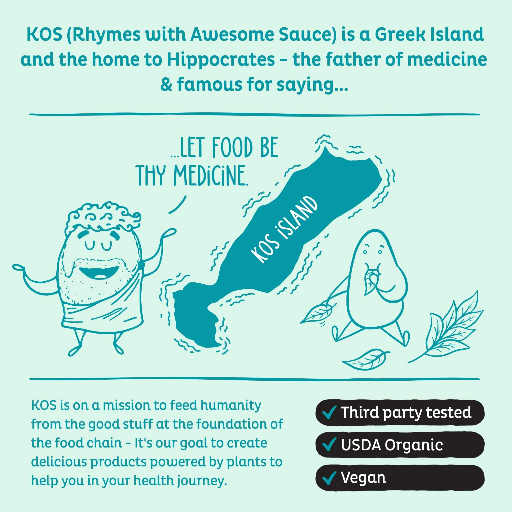 KOS Organic Spirulina Powder - USDA Certified Organic, 109 Servings of Superfood Powder for Smoothies & Juices, Non-Irradiated Blue Green Algae, Plant Based with Antioxidants, Vegan (13.5oz) - Image 2