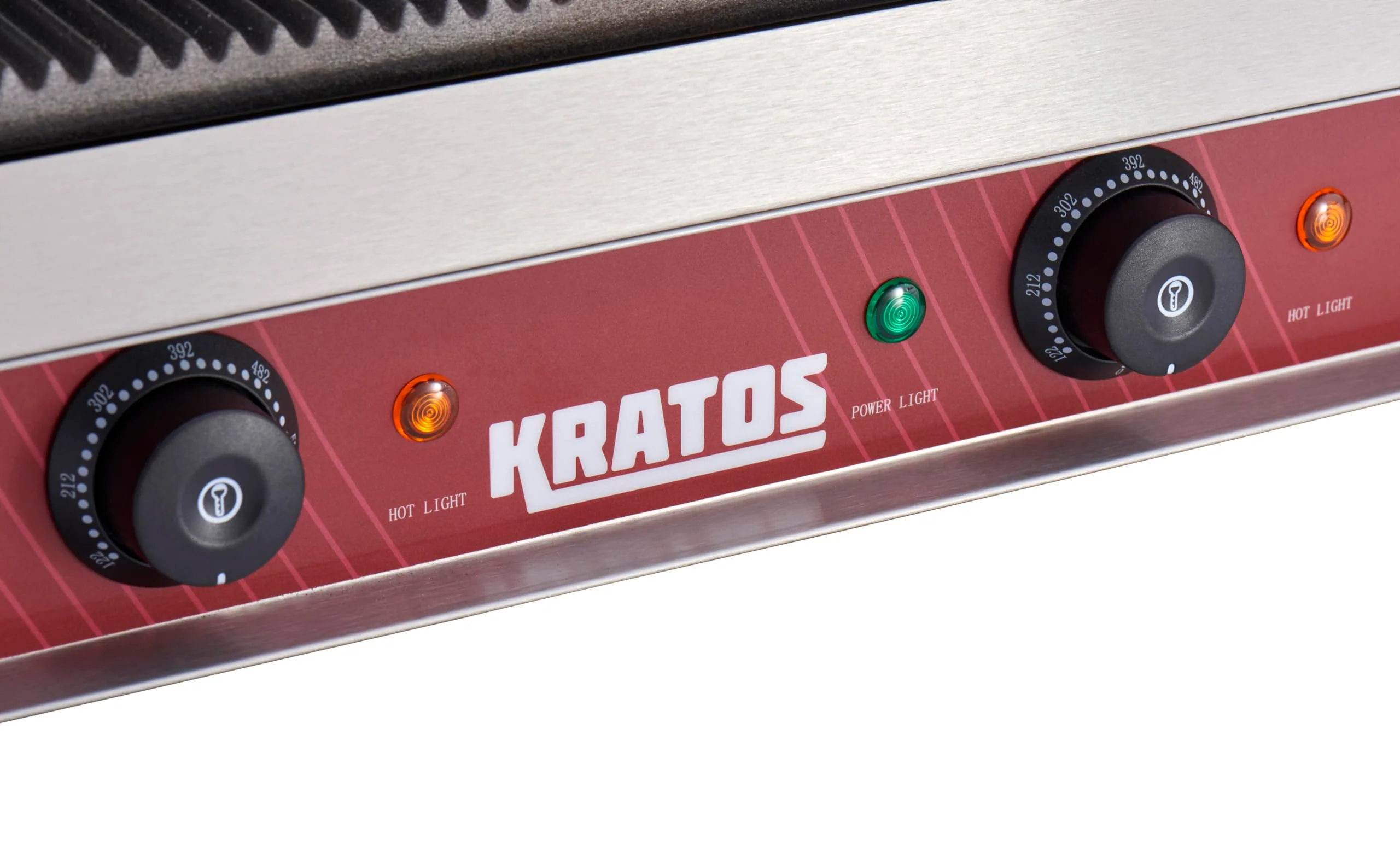 Kratos Commercial Electric Panini Sandwich Grill with Grooved Plates, 18.7" x 9" Cooking Surface, Commercial Countertop Panini Press, 120V, 3500W (29Y-023) - Image 3