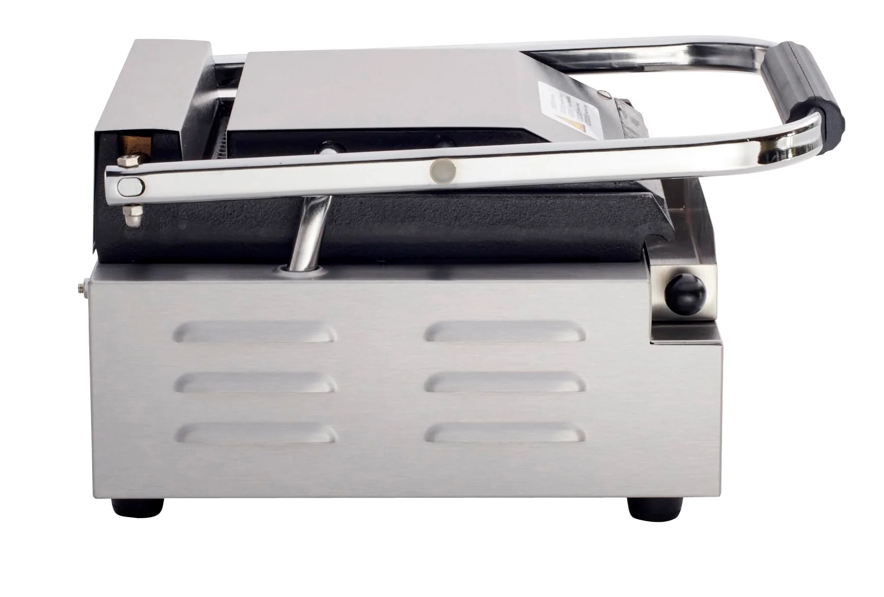 Kratos Commercial Electric Panini Sandwich Grill with Grooved Plates, 9" x 9" Cooking Surface, Commercial Countertop Panini Press, 120V, 1750W (29Y-017) - Image 5