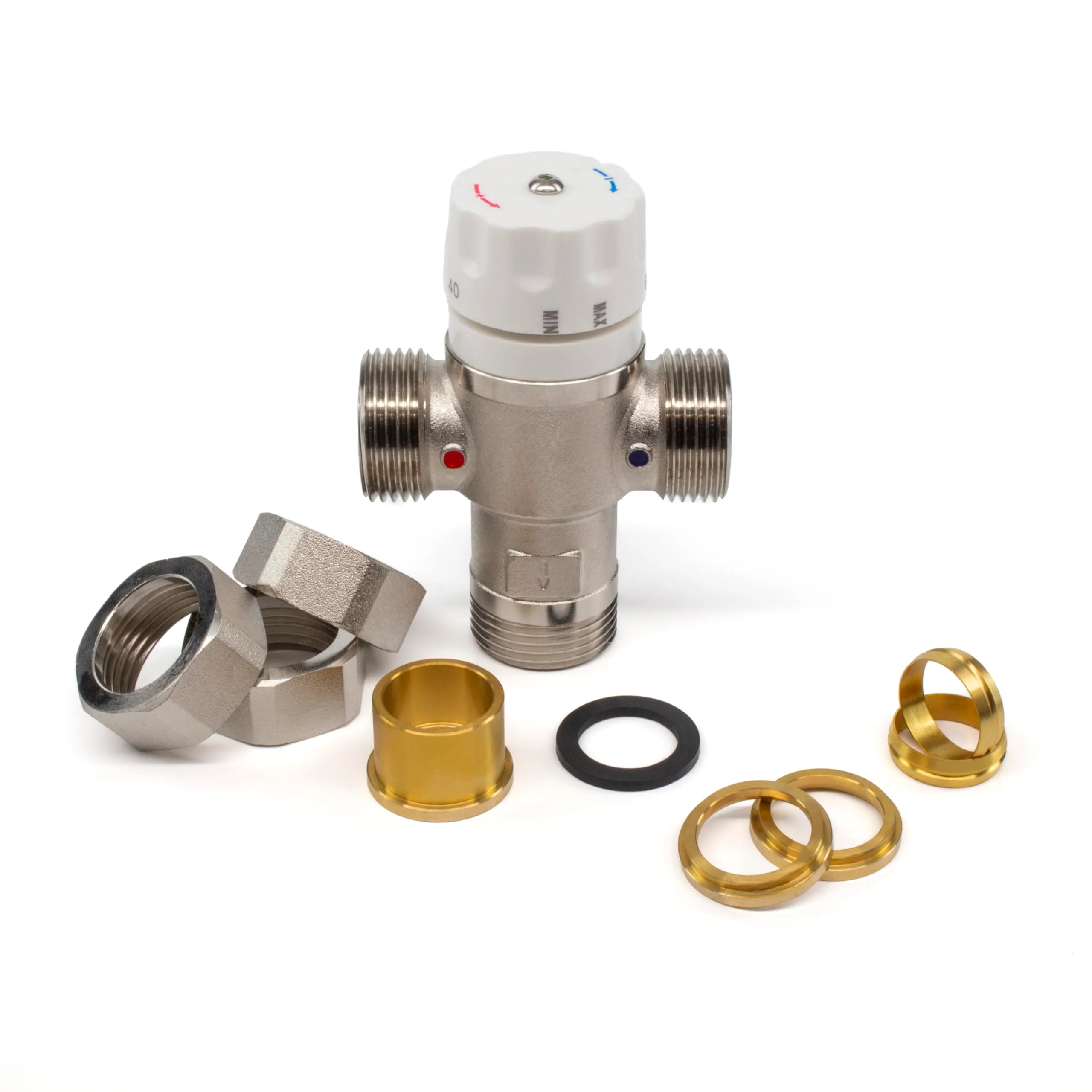 Kudos-Trading - Bastion 22mm Heatguard UFH Blending Valve for Lowering The Water Temperature Required with Water Based Underfloor Heating Systems Thermostatic Mixing Valve for Domestic Hot Water. - Image 4