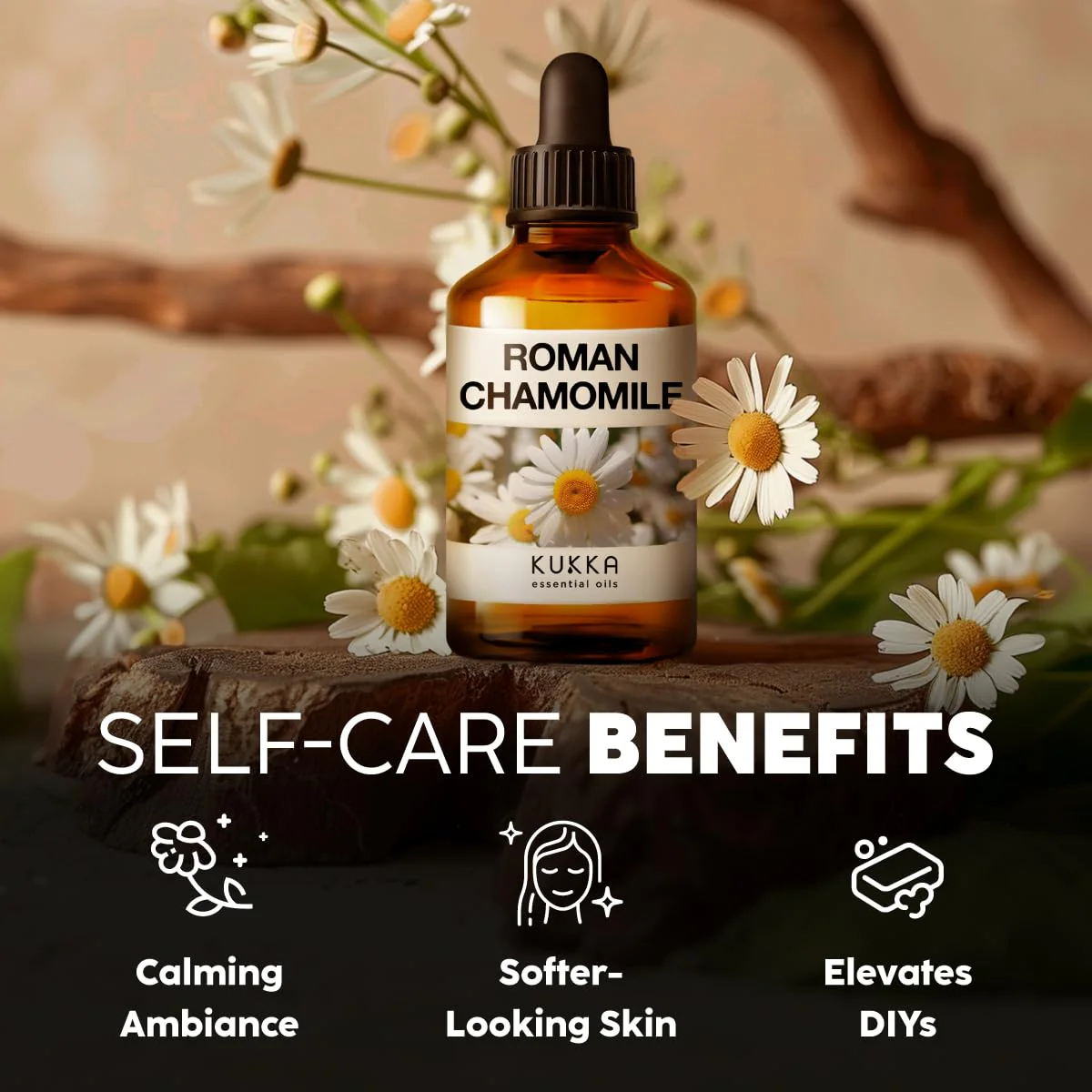 KUKKA Roman Chamomile Essential Oil for Tranquil Retreats and Peaceful Relaxation - Roman Chamomile Essential Oil 4 Oz - Soothing, Comforting and Calming - 100% Authentically Sourced Premium Oils - Image 6