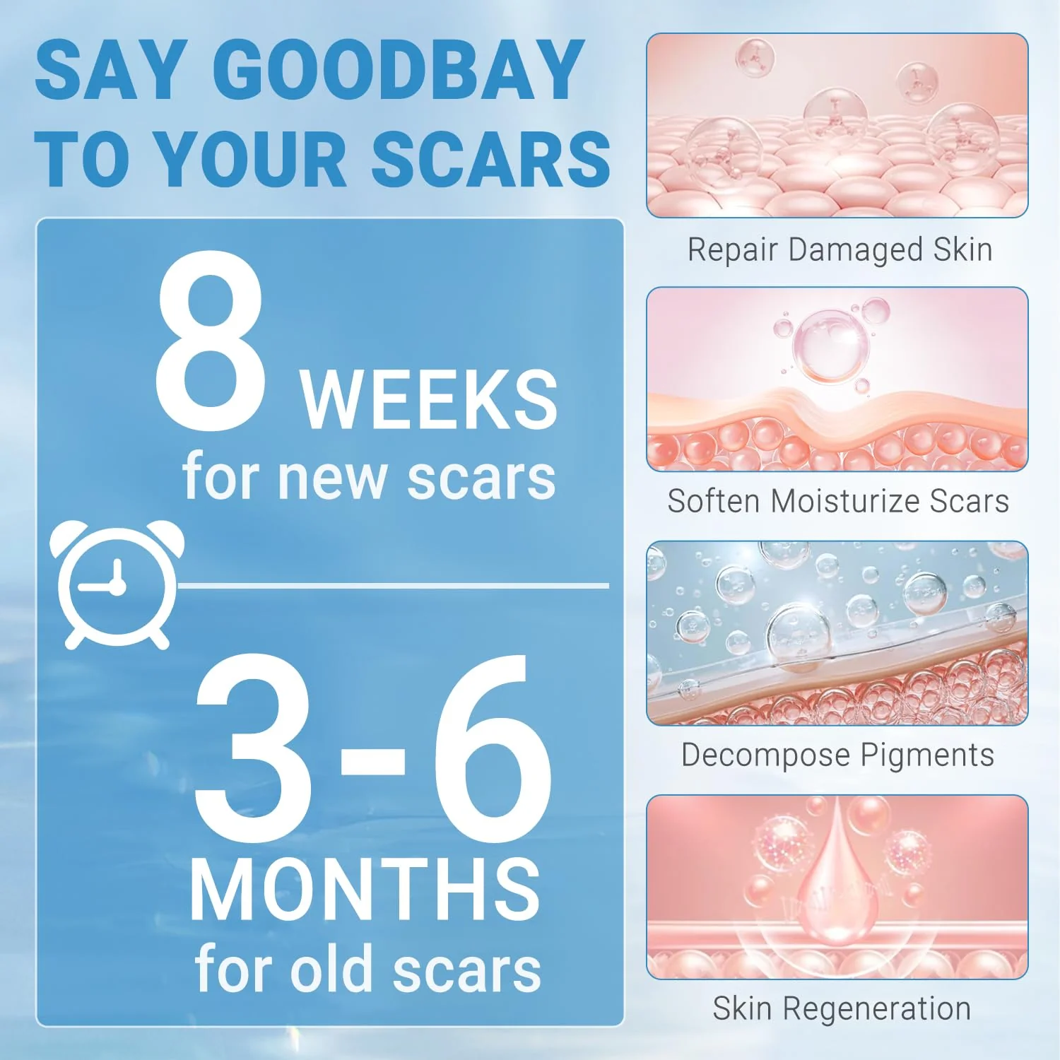 Kunyle Silicone Scar Gel, Scar Cream, Advanced Scar Gel for Surgical Scars, Stretch Marks, Keloid Bump Removal, Old and New Scars 0.70oz (20g) - Image 6