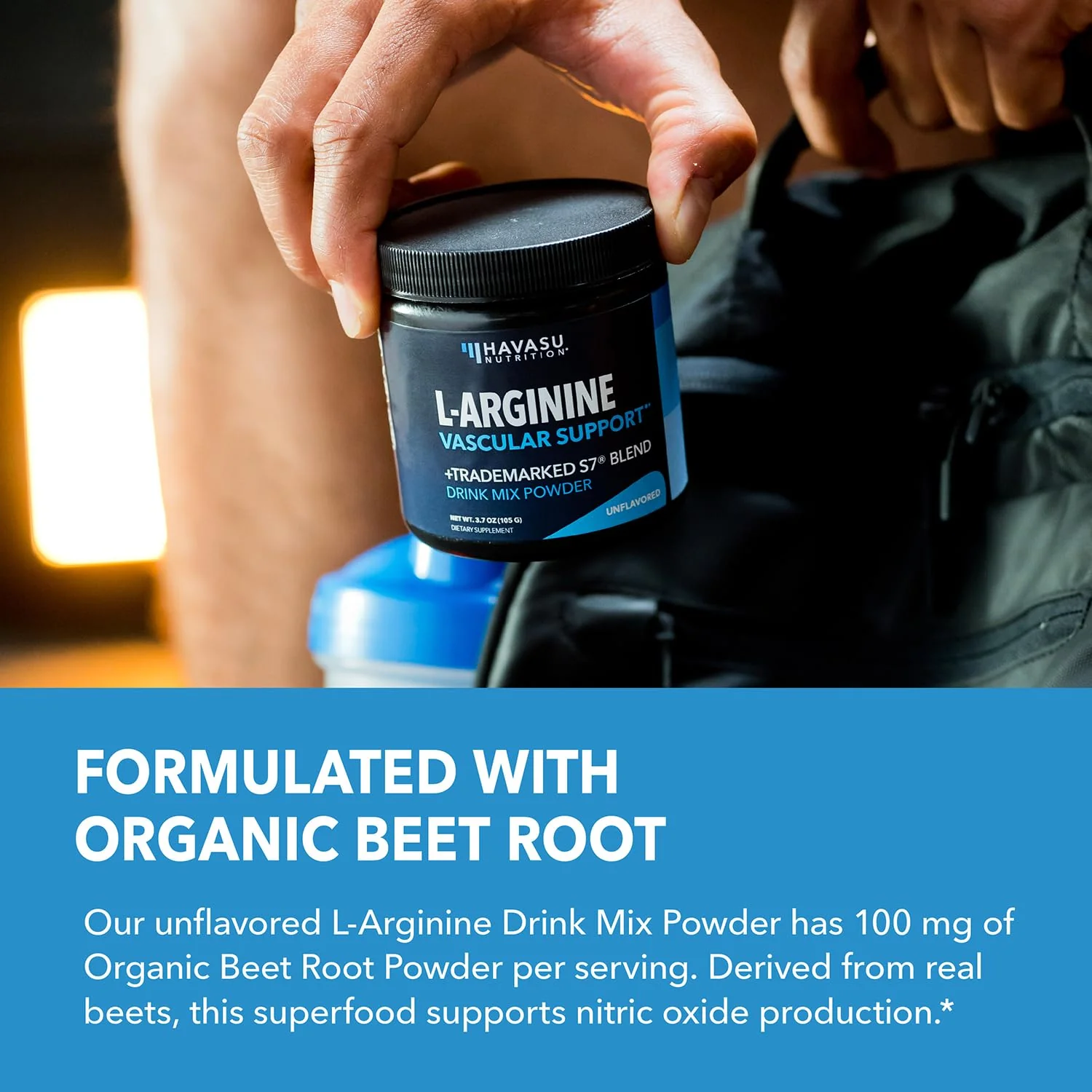 L-Arginine Powder - Nitric Oxide Supplement for Men and Women with L-Citrulline and Beet Root - Pre and Post Workout Support for Endurance and Recovery - Unflavored, 1 Month Supply (30 Scoops) - Image 5