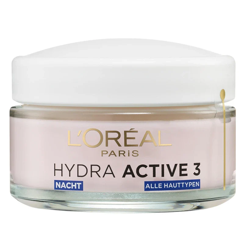 L'Oréal Paris Night Cream for the Face, Anti-Ageing Moisturiser with Omega 3 and 6, Moisturising Face Cream for the Night, Hydra Active 3, 1 x 50 ml - Image 5