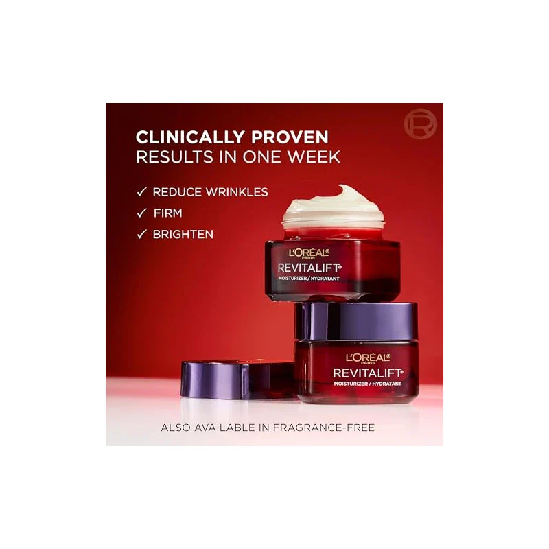 L’Oréal Paris L'Oreal Paris Revitalift Triple Power Anti-Aging Face Moisturizer, Pro Retinol, Hyaluronic Acid & Vitamin C, Reduce Wrinkles 2.55 Oz - Image 3