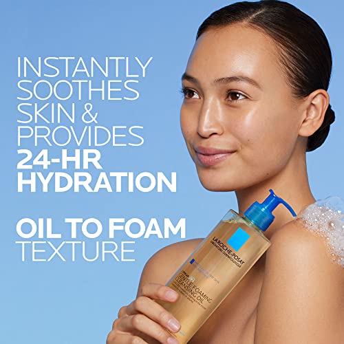 La Roche-Posay NEW Lipikar AP+ Gentle Foaming Cleansing Oil | Gentle Oil Cleanser for Face and Body Formulated with Niacinamide | Long-Lasting 24-hour Hydration | Fragrance-Free & Soap Free - Image 7