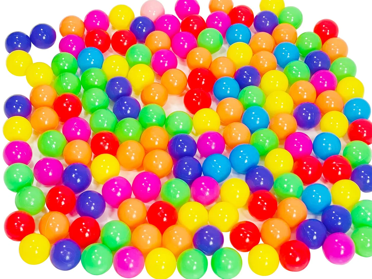 LANGXUN 50 100 200 Balls Soft Plastic Ball Pit Balls for Kids, Gift for Baby Toddler Birthday Christmas, Ball Pit Play Tent, Baby Kiddie Pool Water Toys, Party Decoration - Image 3