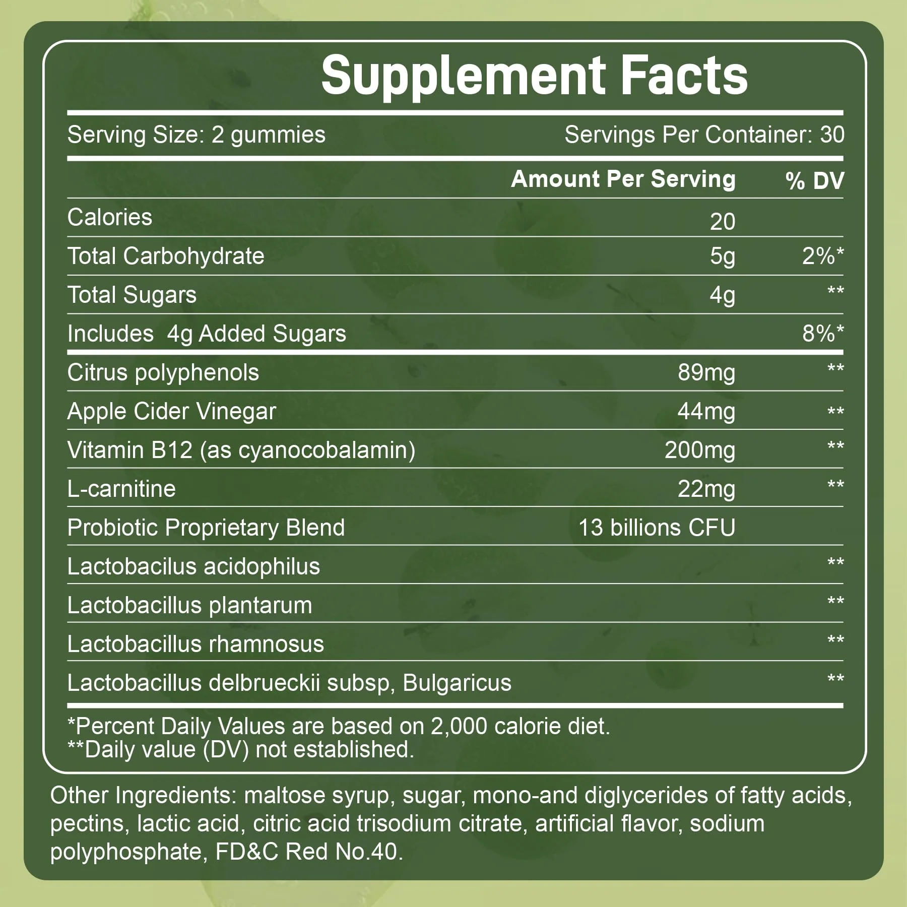 LanranBee Apple Cider Vinegar Gummies with Vitamins B12 Multivitamin ACV Supplement Gummy –Supports Digestion, Energy, Weight Management & Gut Health – Vegan, Non-GMO, Gluten-Free – 120 Count - Image 8