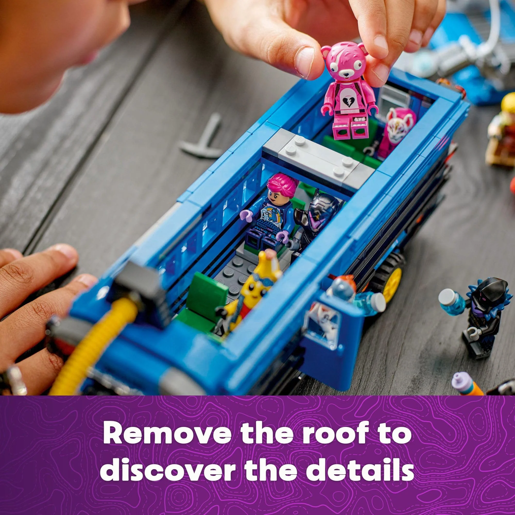 LEGO Fortnite Battle Bus Building Toy - Collectible Fortnite Toy for Kids, Boys & Girls, Ages 10+ - Pretend Play Set with 9 Minifigures from Video Game - Gift for Christmas - 77073 - Image 5