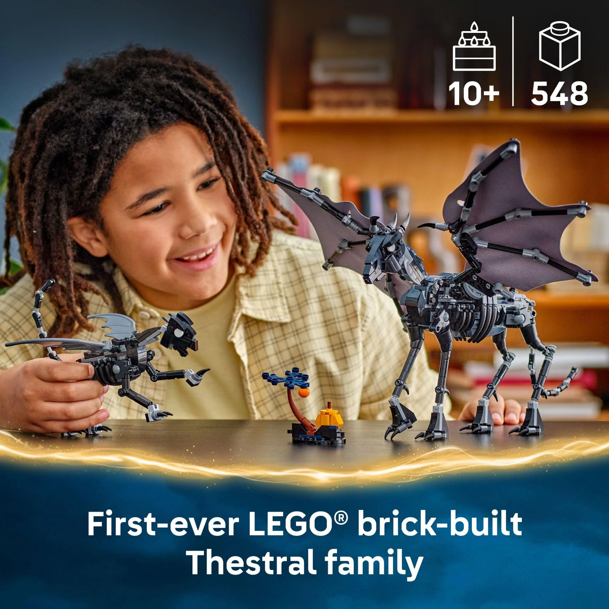 LEGO Harry Potter Thestral Family Building Toy - Pretend Play for Kids, Boys and Girls, Ages 10+ - Collectible Harry Potter Poseable Action Figures - Gift Idea for Christmas - 76458 - Image 7